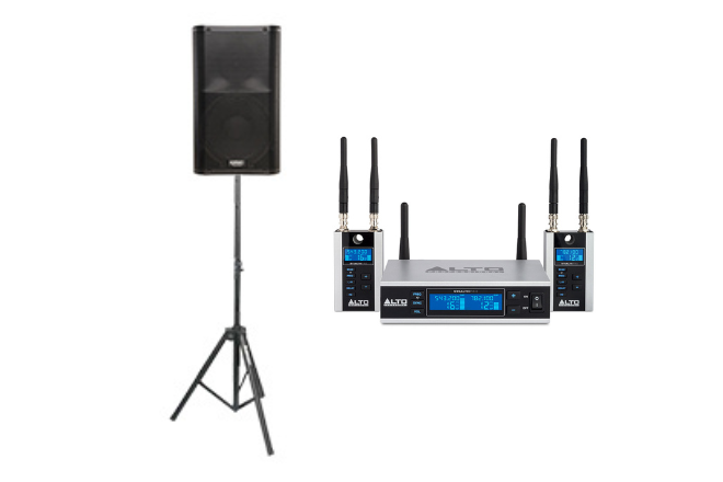 Wireless QSC Speaker Package