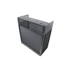 ProX Vista DJ Booth Table with Scrim Kit - Black Metal