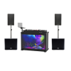 Humpter QLED TV Screen DJ Booth and Speaker Package