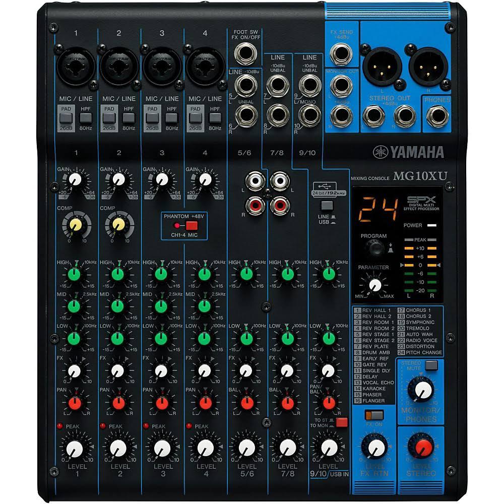 Yamaha 10-Channel Mixer with Effects