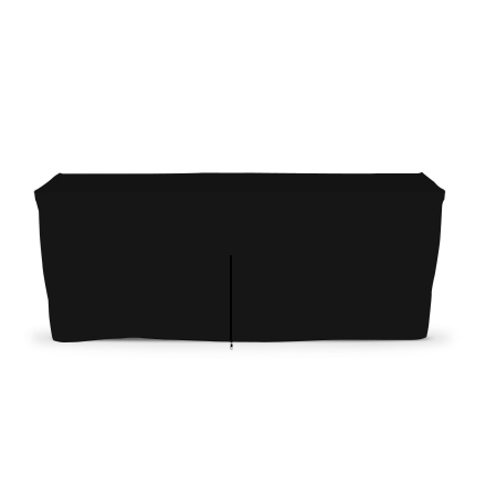 6ft Table with Black Table Cloth