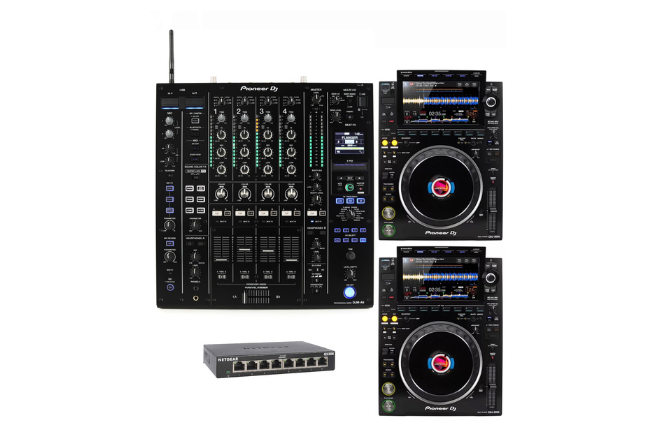 Pioneer CDJ 3000 and Pioneer DJ DJM A9 Mixer Bundle