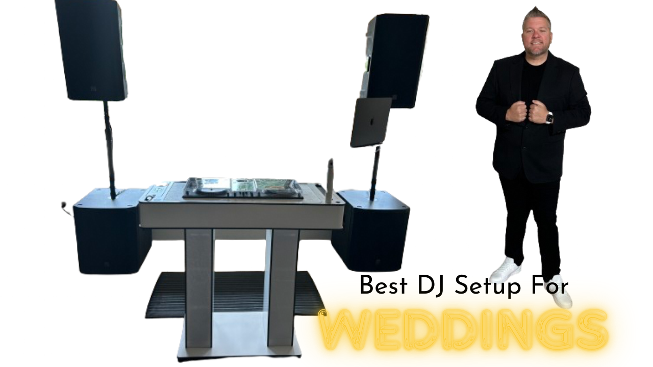 FULL SERVICE WEDDING RECEPTION DJ SETUP!